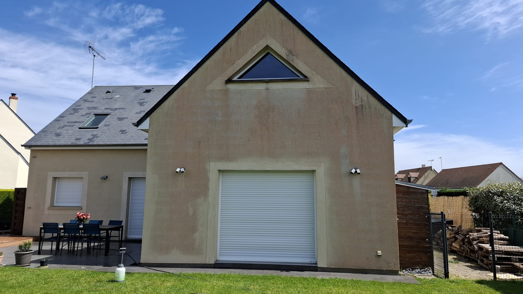 Façade ravalée et repeinte à Sandillon